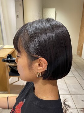 エムプラス センター北(M.plus) ミニボブ+ブルーブラック+インナーカラー+クイックTM