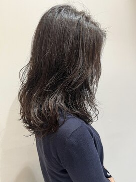 ウクラ バイ レシッド 池袋(uchla by rcid) ダメージ軽減◎酸性デジタルパーマニュアンスウェーブグレージュ