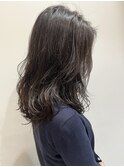 ダメージ軽減◎酸性デジタルパーマニュアンスウェーブグレージュ