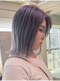 ダブルカラーハイトーンカラーラベンダーベージュカラーショート