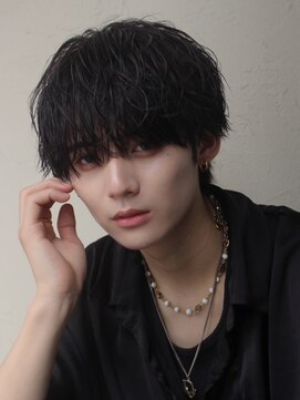 エルマーク 梅田(L-MARK) 波巻きパーマスパイラルパーマツイストスパイラルパーマメンズ