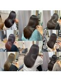 20代 30代 40代 ロング ストレート髪質改善ペールベージュモテ髪