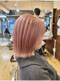 あやか流！ボブ×ハイトーンピンク