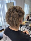 メンズウルフツイストスパイラルパーマ