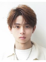 オーシャントーキョー 渋谷神南(OCEAN TOKYO)&nbsp;韓国ヘアカルマパーマカルマバングセンターパート黒髪ウルフ