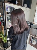艶カラーモテ髪ツヤ髪ストレート