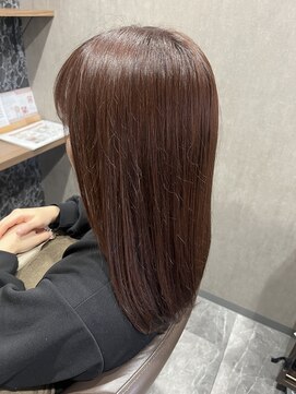 テラスヘア 三条(TERRACEhair) 秋に向けてピンクブラウンカラー
