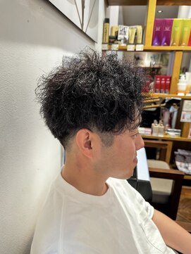 アンソル オブ リシェール(N'SOL of RICHAIR) ベリーショート/ダークアッシュ/ニュアンスパーマ/韓国マッシュ