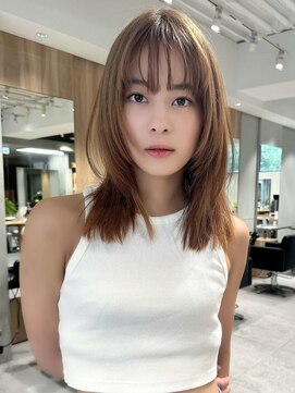 ミンクス渋谷スマートサロン(MINX shibuya smart salon) 似合わせ小顔レイヤーミディ_渋谷/髪質改善