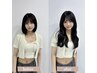 【ダイヤ・エク世界一の毛質】カット＋カラー＋プルシール80本 ５０cm￥37000