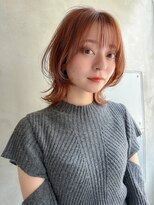 エイチ(H eitf) H【 eitf】原宿　【ショートウルフ】オレンジブラウン