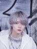 垢抜けウルフカット＆ダブルカラー￥15000（中性ウルフ/ハイトーン）