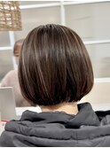 ホワイトグレージュ/デジタルパーマ/チェリーブラウン/守谷