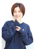 前髪なし大人ショート