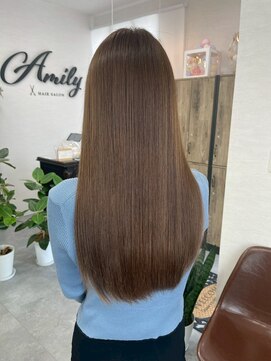 アミリー ひたち野うしく店(Amily) 縮毛矯正ケアブリーチケアカラー髪質改善トリートメント