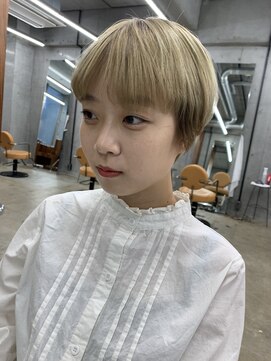 キーチェ 梅田中崎町(keych) マッシュショート/ハイトーンカラー[中崎町/梅田駅］