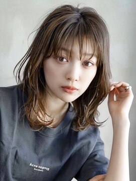 ギークス(GEEKS) 【GEEKS渋谷】顔周りレイヤー/ウルフ/アッシュブラウン/20代30代