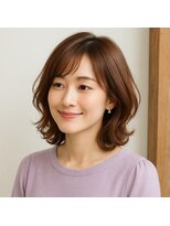 スープレックス ヘアーデザイン(SOUPREX HAIR DESIGN) 大人可愛いワンカールミディアムレイヤー 20代 30代 40代 50代