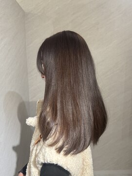 【miyon】韓国レイヤーカット×暗髪カラー×髪質改善 