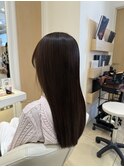 髪質改善カラー×シアーグレージュ