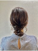 【ふわふわシニヨン】結婚式/銀座/ヘアセット/カチモリ/アレンジ