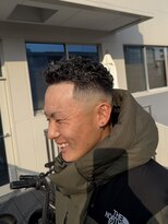 カイ(X)&nbsp;オールバックパーマ/刈り上げ