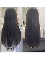 エルプラスヘアー 平尾店(L+hair) 大人可愛いブリーチなしグレージュカラー外ハネミディ