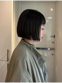 ぱつっとボブ