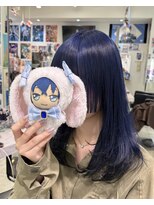 トーキョー オタクヘアー(TOKYO OTAKU HAIR) アイナナ 大神万理 推しカラー ブリーチカラー ネイビーブルー