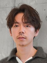 テン 心斎橋(tenn.) 心斎橋フェザーパーマ毛流れセンターパートカルマパーマ強め40代