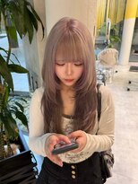 シティ オモテサンドウ(CITY omotesando)&nbsp;ラベンダーグレージュ×韓国レイヤー×ロングレイヤー