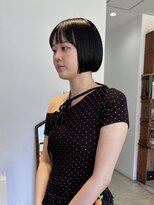 ヘアーアイストゥーレ(HAIR ICI TRE)&nbsp;ミニボブ　ぷつっとボブ　ダークグレー