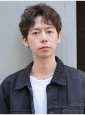 心斎橋スパイキーショートアップバングツーブロック30代40代