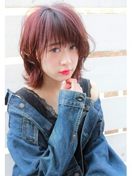 ヘアーアンドメイク シーク 吉祥寺(HAIR&MAKE SeeK) 【Seek吉祥寺】イルミナカラー透明感ピンク×ウルフミディ