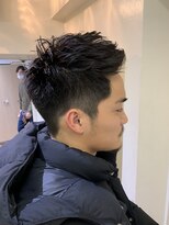 パティオンツー(PATIONN2)&nbsp;メンズビジネスアップバング刈り上げフェードカットスタイル