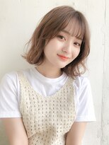 ルティア(Lutia) ゆるふわ 切りっぱなしボブ シースルーバング