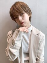 アイティー バイ アルバム 中野店(IT by ALBUM) ストレートショート_耳かけウェーブパーマ_47086