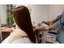 施術工程【２】【ヘアキューティクルシーラー/完全ドライ】#トリートメント#髪質改善#プリンセスケア
