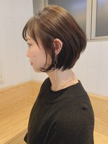 アイティー バイ アルバム 浦和店(IT by ALBUM)&nbsp;ショートボブ_ココアブラウンフリンジウェーブ_ba277182
