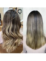 アンフィフォープルコ(AnFye for prco)&nbsp;ハイライトの方をジュエリーシステム×LULUTr×縮毛矯正で艶髪♪