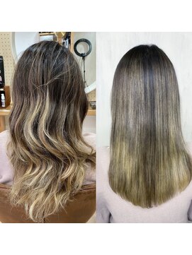 アンフィフォープルコ(AnFye for prco) ハイライトの方をジュエリーシステム×LULUTr×縮毛矯正で艶髪♪