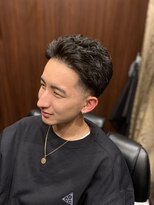 ローフェード×パーマ