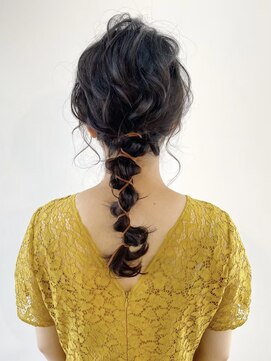 ヘアセット&メイク専門店 カスミ(Kasumi) おしゃれロープポニー