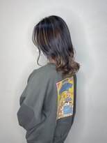 モルニ(MORNI)&nbsp;髪質改善トリートメント_マロンベージュ Aラインボブ かきあげ