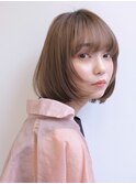 【顔まわりに動きの出るボブ】姫カットレイヤーで