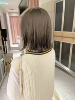 ヘアサロンガリカアオヤマ(hair salon Gallica aoyama)&nbsp;【坂本拓麻】大人かわいい外ハネボブ/透け感地毛風カラー<青山>