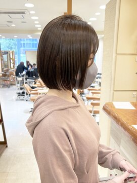 モリオ フロム ロンドン サッポロファクトリー店(morio FROM LONDON) 【morio】札幌ボブ 自然な丸みのぱつっとボブ