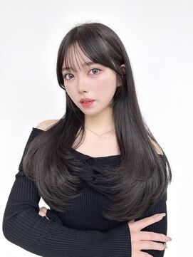 アフロートリノ(AFLOAT Leino) 似合わせ顔まわり前髪 シースルー韓国ヘアレイヤーカット顔周り