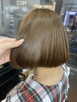 インパークス 町屋店(hair stage INPARKS)&nbsp;ぱつっとボブ×透明感たっぷりベージュカラー