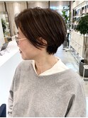大人ツーブロック/くびれショート/白髪ぼかし/武蔵小杉/自由が丘